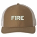 Fire Text Only USA Mesh-Back Cap