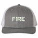 Fire Text Only USA Mesh-Back Cap