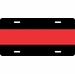 Firefighter Thin Red Line License Plate
