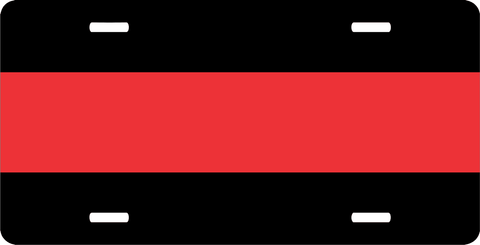 Firefighter Thin Red Line License Plate