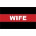 Firefighter Thin Red Line Wife Decal