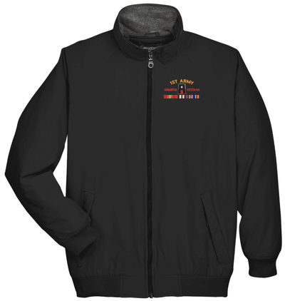 First Army Afghanistan Veteran with Ribbons Black 3-Season Jacket Large