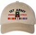 First Army Afghanistan Veteran with Ribbons Unstructured Dad Cap