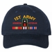 First Army Afghanistan Veteran with Ribbons Unstructured Dad Cap