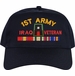 First Army Iraq Veteran Embroidered Cap with Ribbons