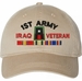 First Army Iraq Veteran with Ribbons Unstructured Dad Cap
