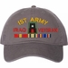 First Army Iraq Veteran with Ribbons Unstructured Dad Cap