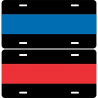 First Responder License Plates Thumbnail Illustration