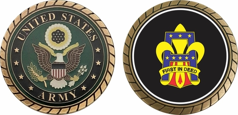 First U.S. Army Unit Crest Challenge Coin