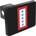 Five Blue Stars Flag Trailer Hitch Cover