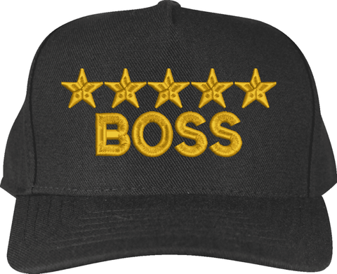 Five Star Boss Custom Embroidered Cap
