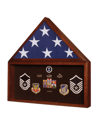 Flag and Memorabilia Display Case