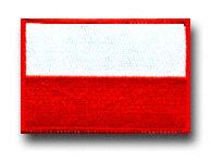 FLAG OF POLAND 3&frac12;" SHOULDER PATCH