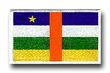 FLAG OF THE CENTRAL AFRICAN REPUBLIC 3&frac12;" SHOULDER PATCH