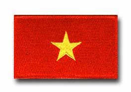FLAG OF VIETNAM 3&frac12;" SHOULDER PATCH