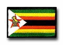 FLAG OF ZIMBABWE 3&frac12;"SHOULDER PATCH