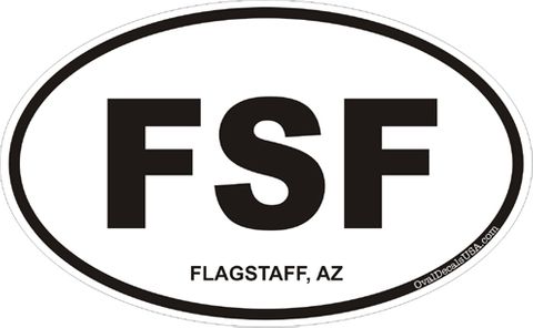 Flagstaff Arizona Oval Decal