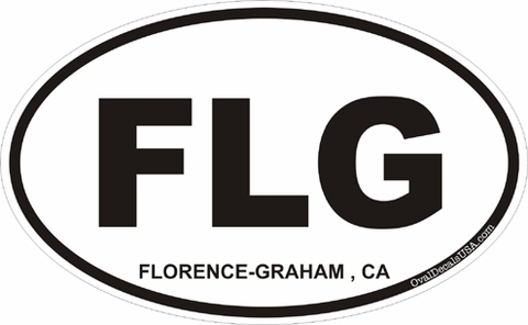 Florence Graham California Oval Decal