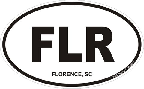 Florence South Carolina Oval Decal