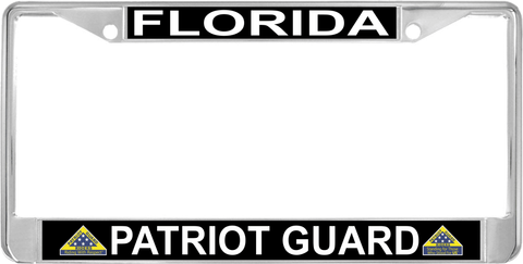 Florida Patriot Guard Automobile License Plate Frame