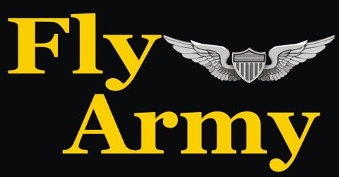 Fly Army Aviator Decal Sticker