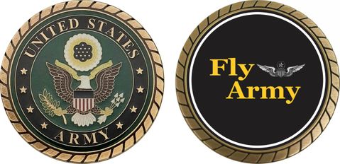 Fly Army Master Aviator Challenge Coin