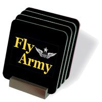 Fly Army Senior Aviator Coasters - Set of 4