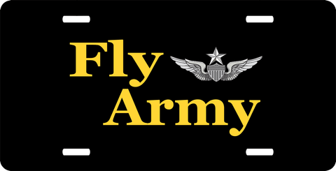 Fly Army Senior Aviator License Plate