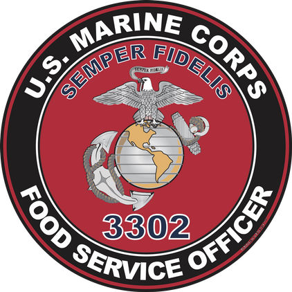U.S.M.C. MOS 3302 Food Service Officer Decal