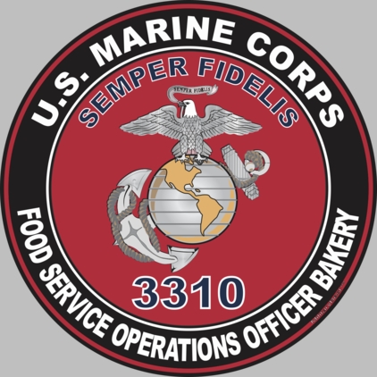 U.S.M.C. MOS 3310 Food Service Operations Officer Bakery Decal