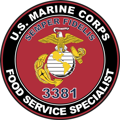 U.S.M.C. MOS 3381 Food Service Specialist Decal