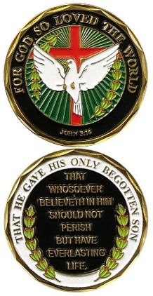 FOR GOD SO LOVED THE WORLD Challenge Coin