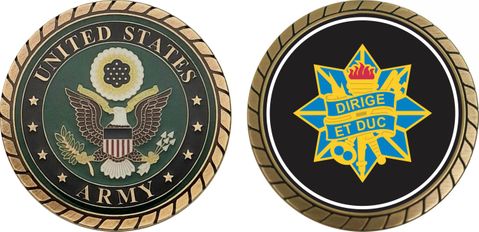 U.S. Army Foreign Intel Command Unit Crest Challenge Coin