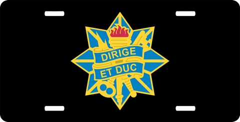 Foreign Intel Command Unit Crest License Plate