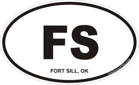 Fort Sill Oklahoma Oval Decal