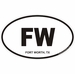 Fort Worth Texas Oval Decal