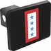 Four Blue Stars Flag Trailer Hitch Cover