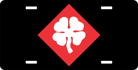 Fourth U.S. Army License Plate