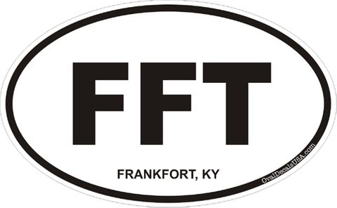 Frankfort Kentucky Oval Decal