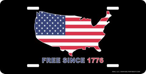 Free Since 1776 License Plate