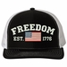 Freedom Est 1776 Embroidered Mesh-Back Cap