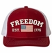 Freedom Est 1776 Embroidered Mesh-Back Cap