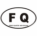 French Quarter Louisiana Oval Decal