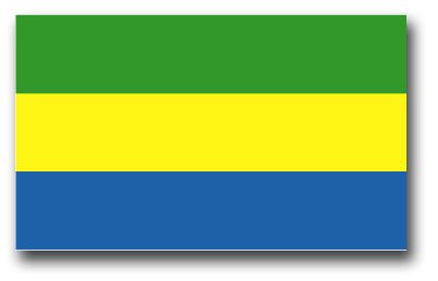 Gabon Flag Vinyl Transfer Decal