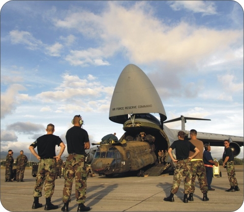 Galaxy Swallows Chinook Mouse Pad