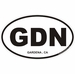 Gardena California Oval Decal