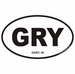 Gary Indiana Oval Decal