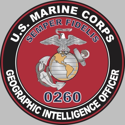 U.S.M.C. MOS 0260 Geographic Intelligence Officer Decal