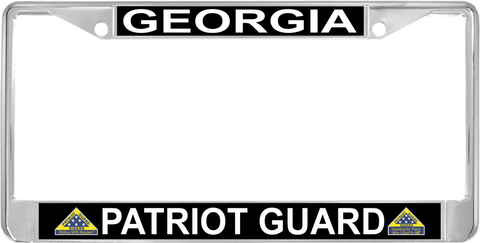 Georgia Patriot Guard Automobile License Plate Frame