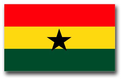 Ghana Flag Vinyl Transfer Decal